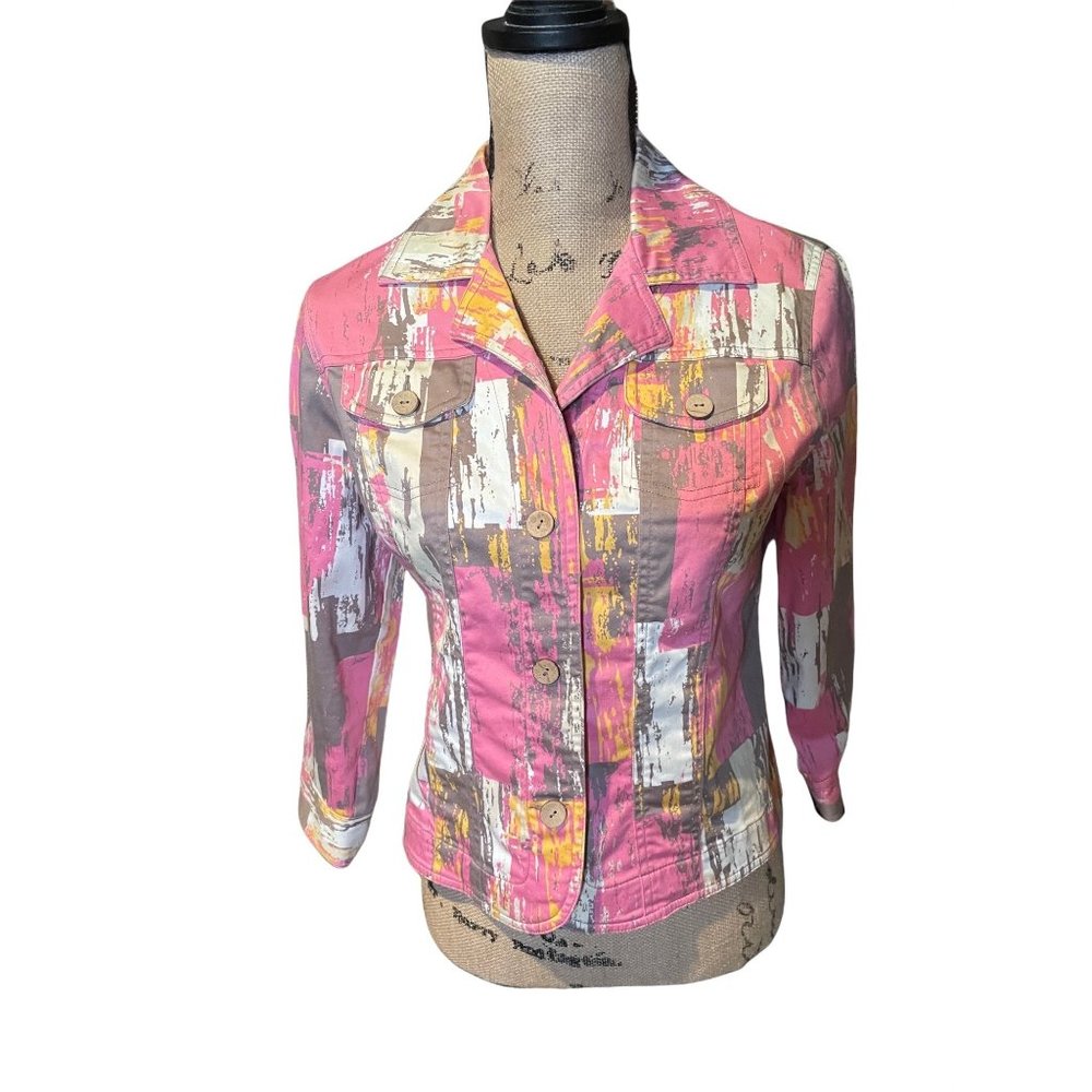 Adorable Ruby Red Jean Jacket - image 1